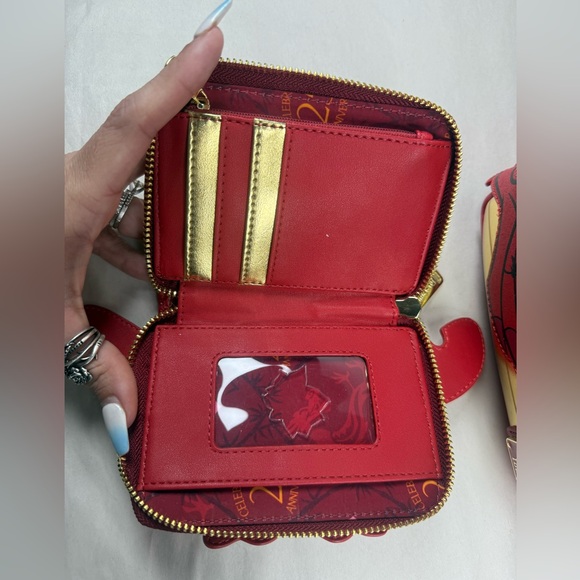 Loungefly Disney Mulan Glitter Mushu Figural Mini Backpack & Wallet - Picture 6 of 15